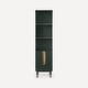 preview thumbnail 2 of 6, Robern CSSM2080 Islamorada 80" MDF Free Standing Linen Tower Nori / Aged Brass