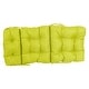 preview thumbnail 19 of 61, Multi-section Tufted Outdoor Seat/Back Chair Cushion (Multiple Sizes)