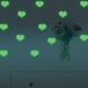 preview thumbnail 2 of 0, Walplus Peel and Stick Glow In The Dark Loving Wall Sticker Home Room Decor