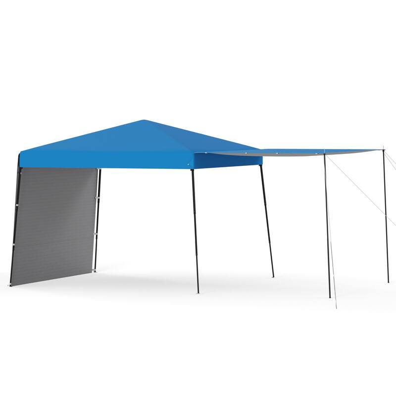 10x10 FT Pop-Up Canopy with 2 Sidewalls - Heavy-Duty Waterproof, UV-Resistant Tent for Outdoor Events, Markets & Gatherings