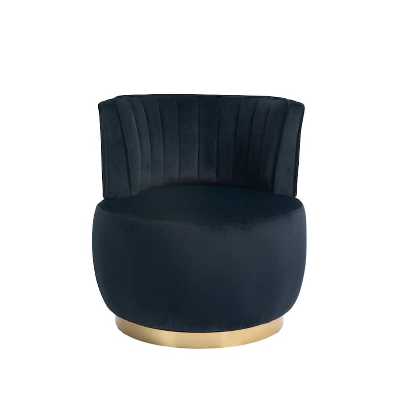 360 Degree Swivel Cuddle Barrel Sofa Chairs with Wide Upholstered