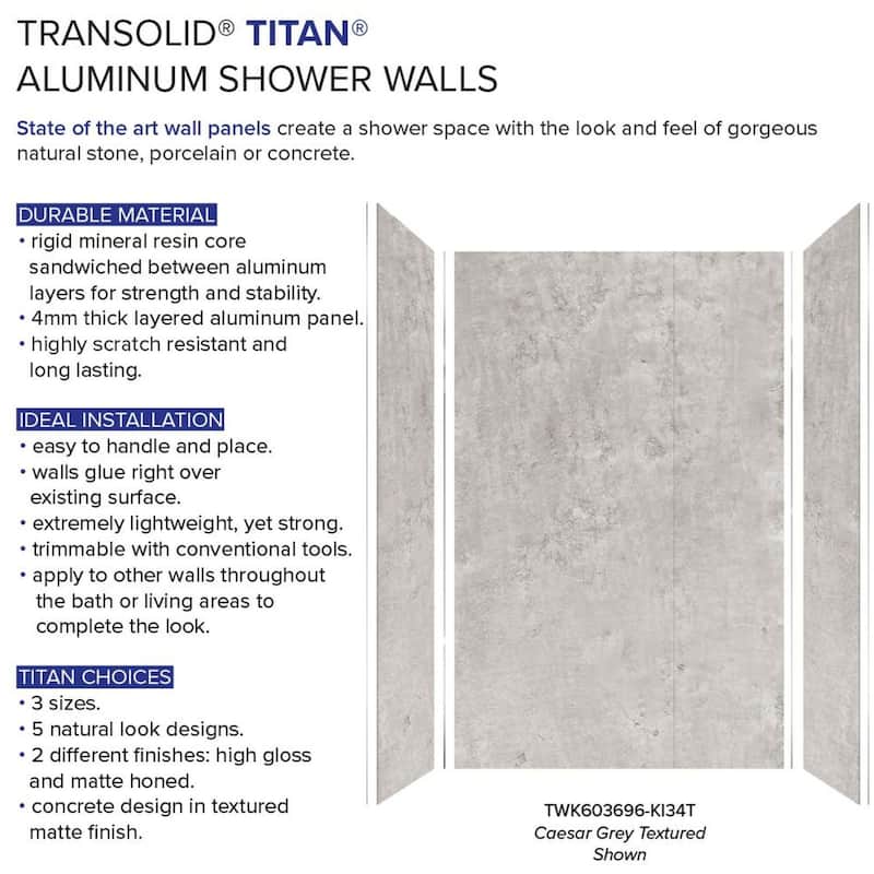 Transolid TWK603696-T Titan 96" High x 60" Wide x 36" Deep Textured