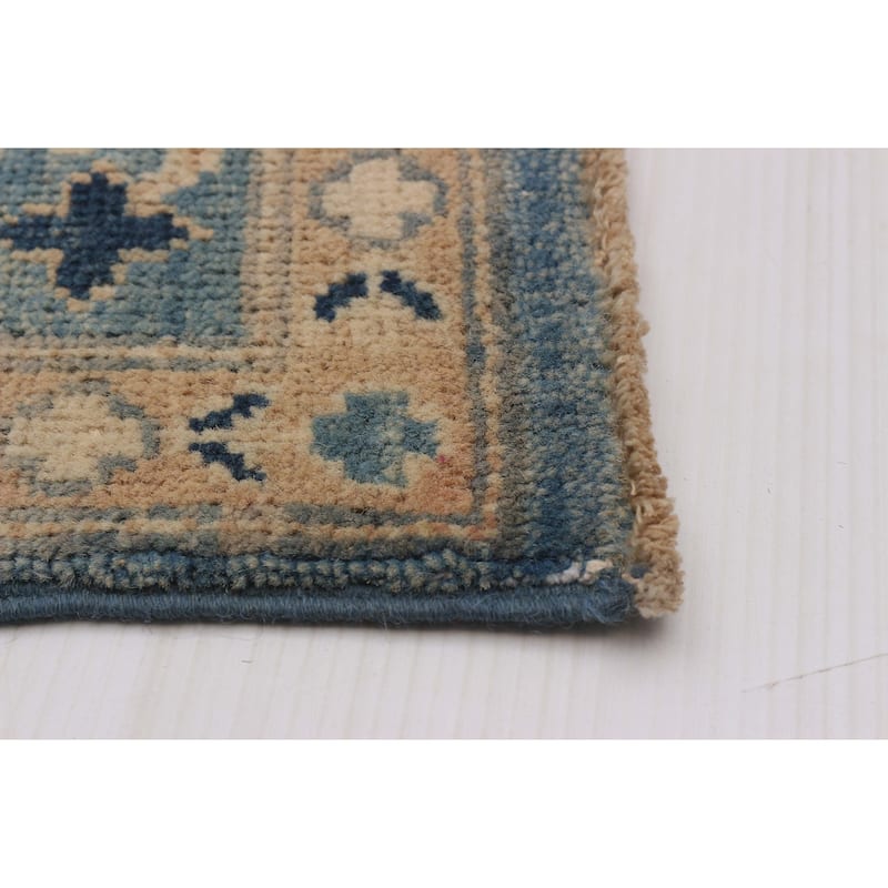 ECARPETGALLERY Hand-knotted Finest Ghazni Blue Wool Rug - 8'0 x 9'8