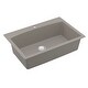 preview thumbnail 20 of 62, Karran Drop-In Quartz Single Bowl Kitchen Sink