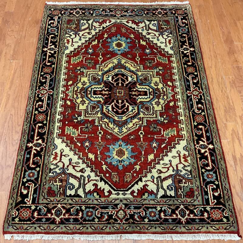 HERAT ORIENTAL Handmade Serapi Wool Rug - 4' x 6'