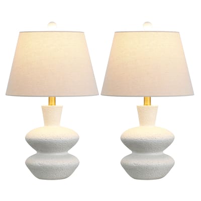 SAFAVIEH Lighting Mecca 22-Inch Resin Table Lamp (Set of 2) - 13"W x 13"D x 22"H