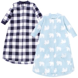Hudson Baby Infant Boy Long-Sleeve Fleece Sleeping Bag, Polar Bear, 0-9 Months - Polar Bear - 0-9 Months
