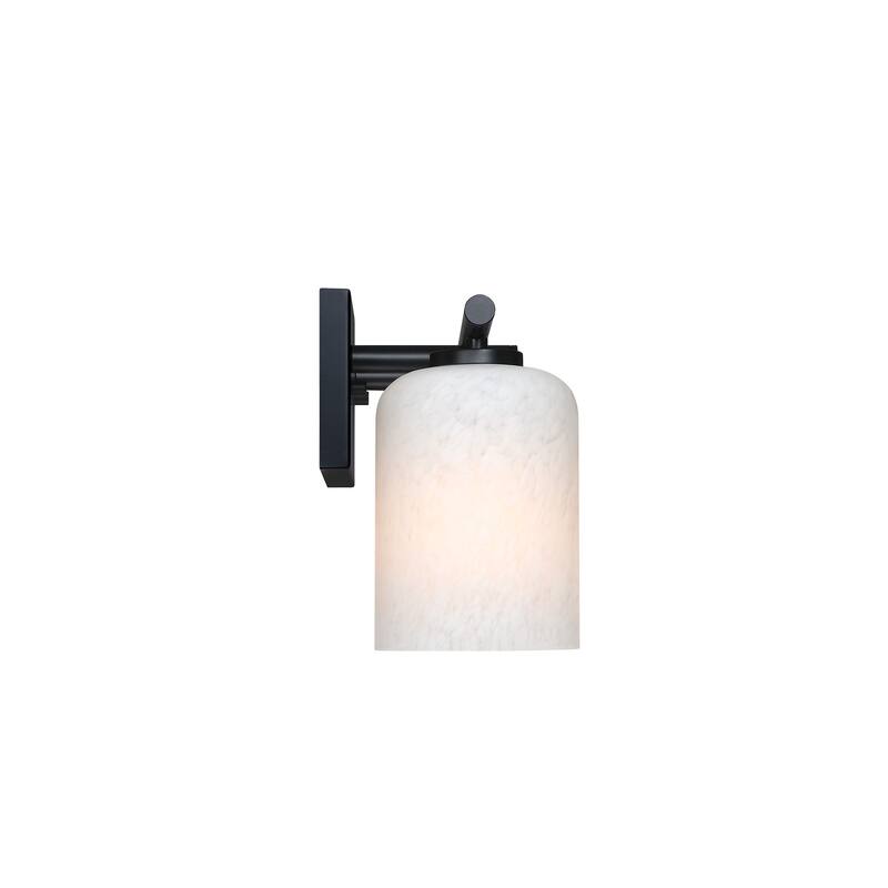 Bluestone Ridge 16 in. 2-Light Matte Black Vanity Wall Light for Bathrooms - 5