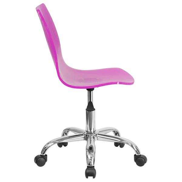 Bridgettine Mid Back Transparent Hot Pink Acrylic Swivel Home Office Task Chair Overstock 16627667 Choose from contactless same day delivery, drive up and more. usd