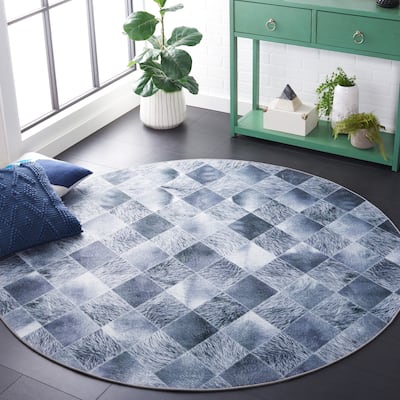 SAFAVIEH Faux Hide Maighread Machine Washable Slip Resistant Rustic