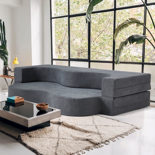Convertible Folding Sofa Bed with High Density Foam for Living Room Guest Room and Bedroom On Sale Bed Bath Beyond 42010788