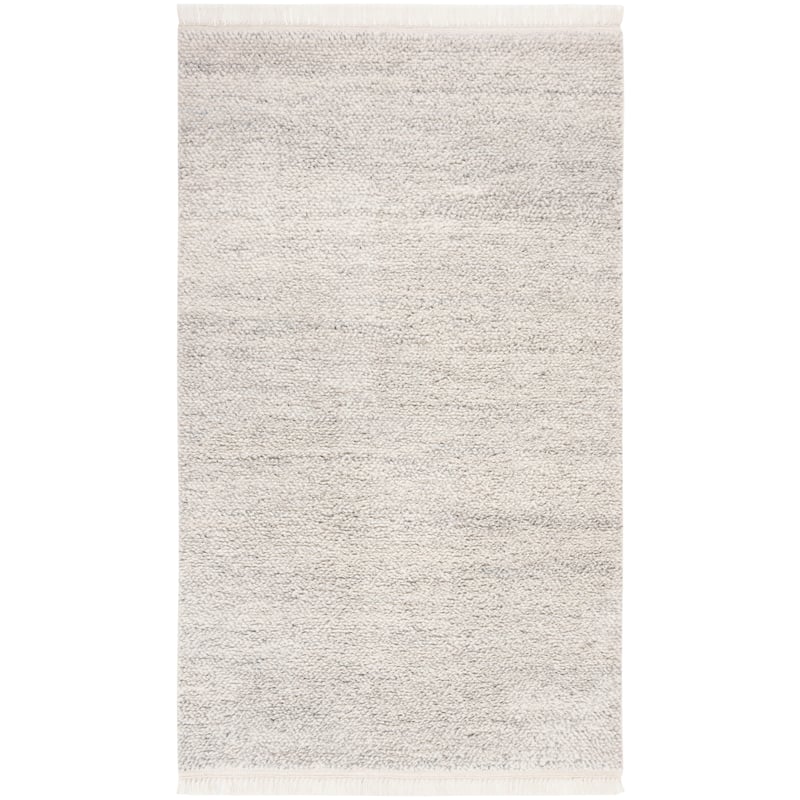 SAFAVIEH Handmade Casablanca Shag Tribal Grey Wool Rug