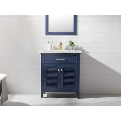 Cameron 30" Single Sink Vanity in Blue