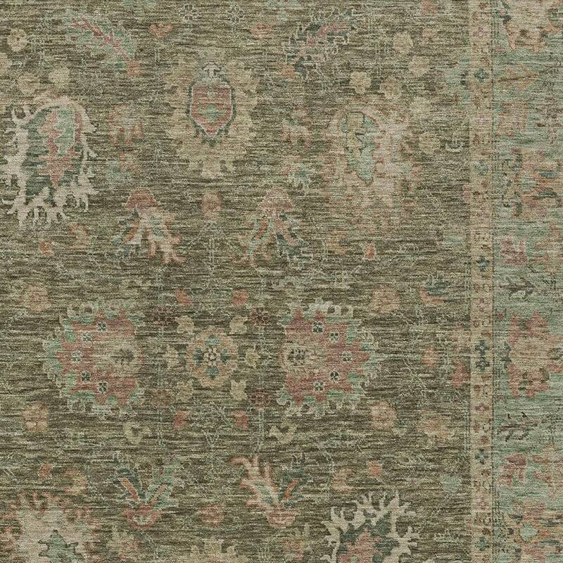HomeRoots Floral Traditional Rectangle Outdoor Rug