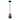 Access Lighting Champagne Bronze LED Rod Pendant, Brown Stone Shade