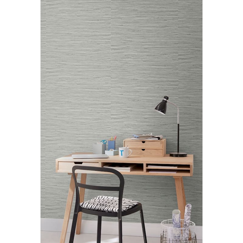 Stacy Garcia Home Saybrook Faux Rushcloth Peel and Stick Wallpaper