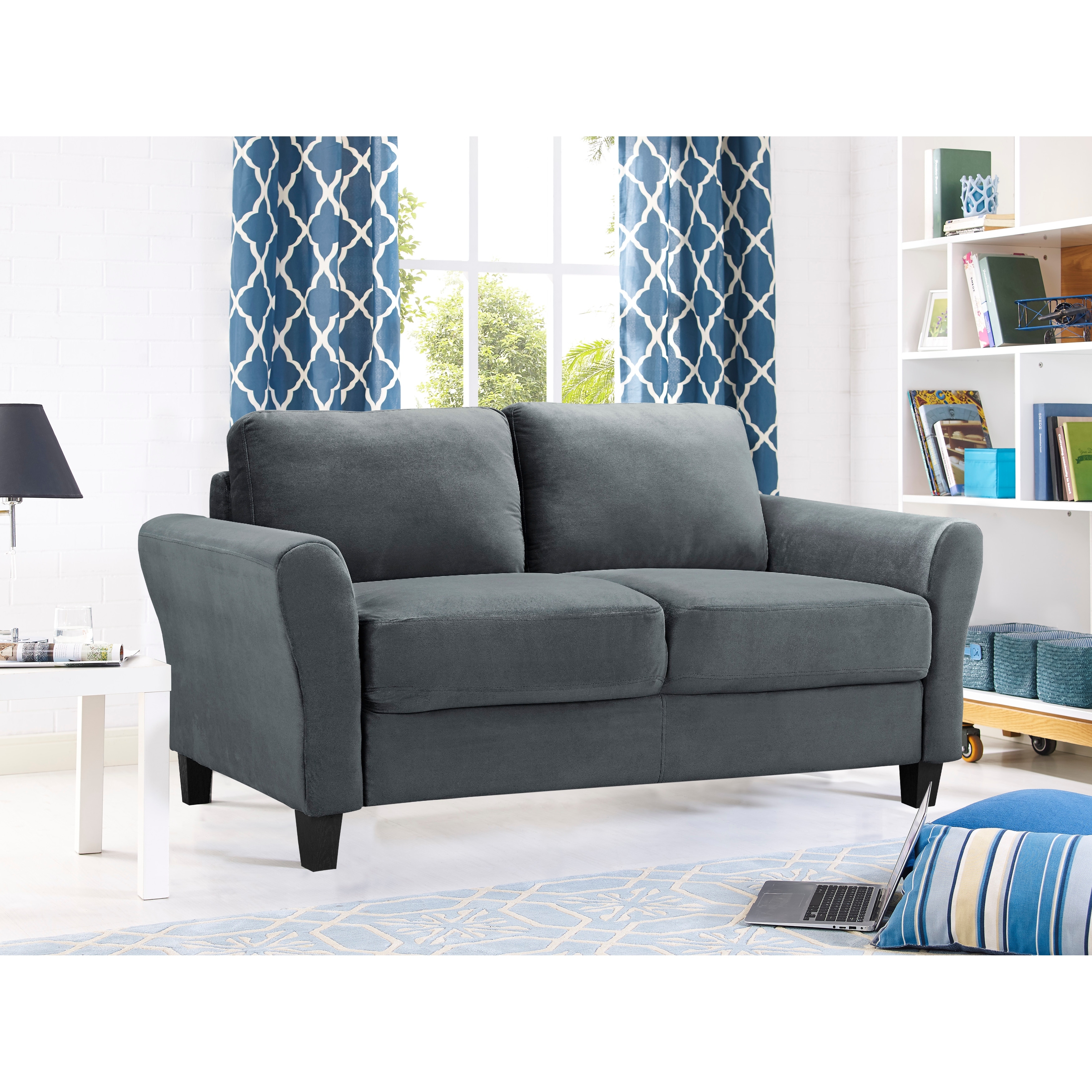 Microsuede loveseat sale