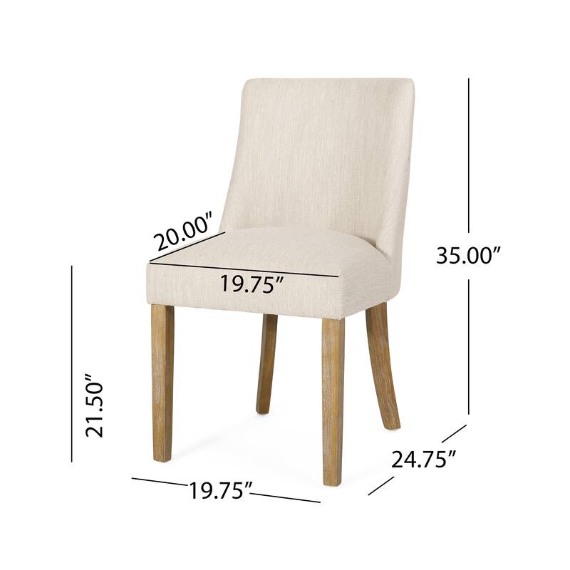Frances Fabric Dining Chair (Set of 6) by Christopher Knight Home