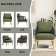 preview thumbnail 8 of 12, Living Room Casual Wooden Hand Braided Rope Armchair Rattan Chair for Living Room Apartment