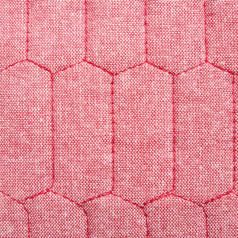 MARTHA STEWART Honeycomb Quilted Chambray Pot Holder 2-Pack Set - 7"x10"