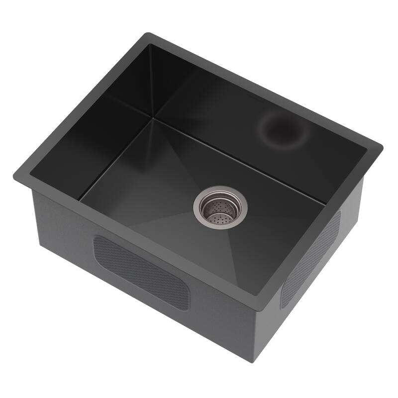 Undermount Stainless Steel Kitchen Sink -Black-Single Bowl