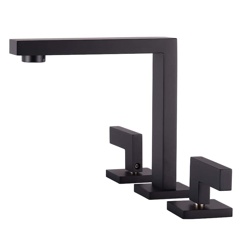 Fine Fixtures Square Bathroom Faucet, 8" Spread