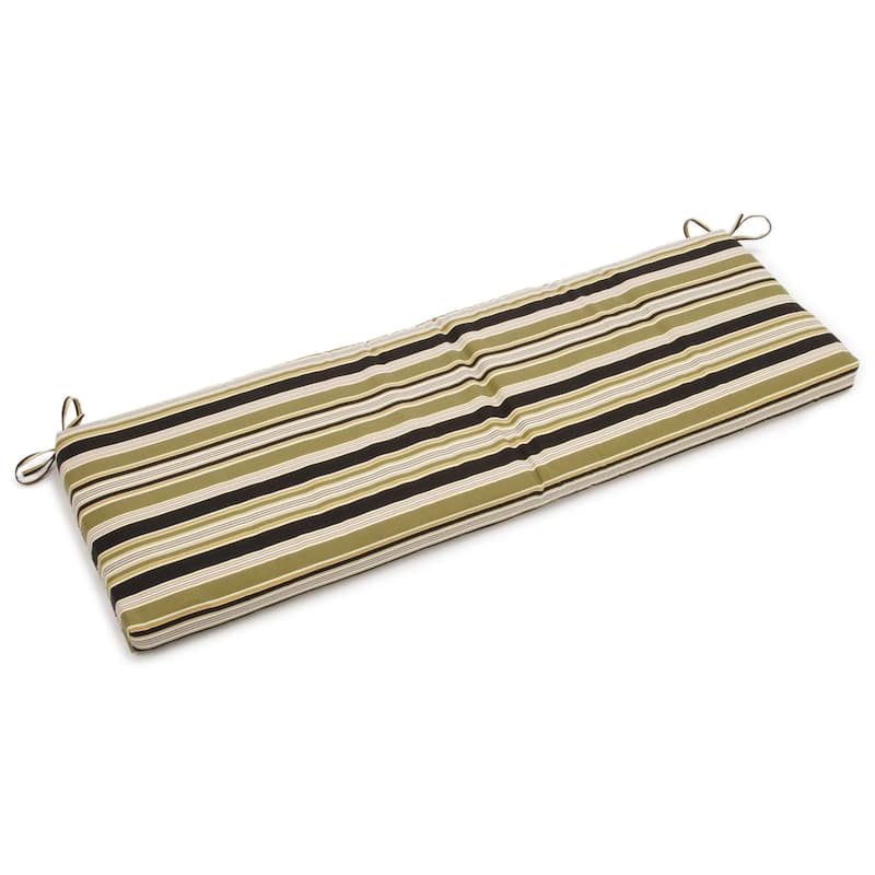 Blazing Needles 63-inch All-Weather Bench Cushion - 63 x 19 - Freeport Stripe