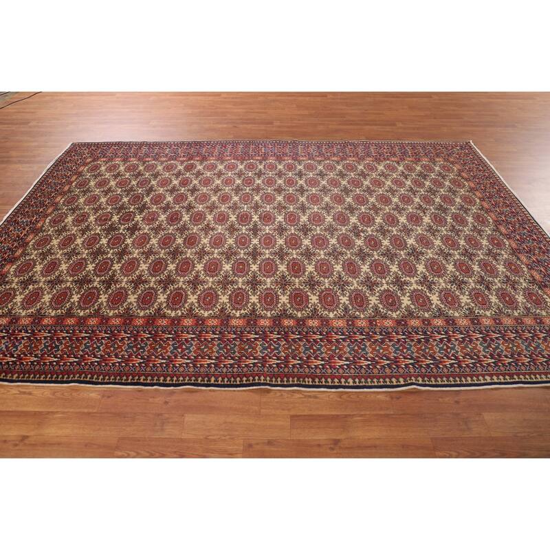 All-Over Anatolian Turkish Vintage Area Rug Handmade Wool Carpet - 6'8" X 9'9"