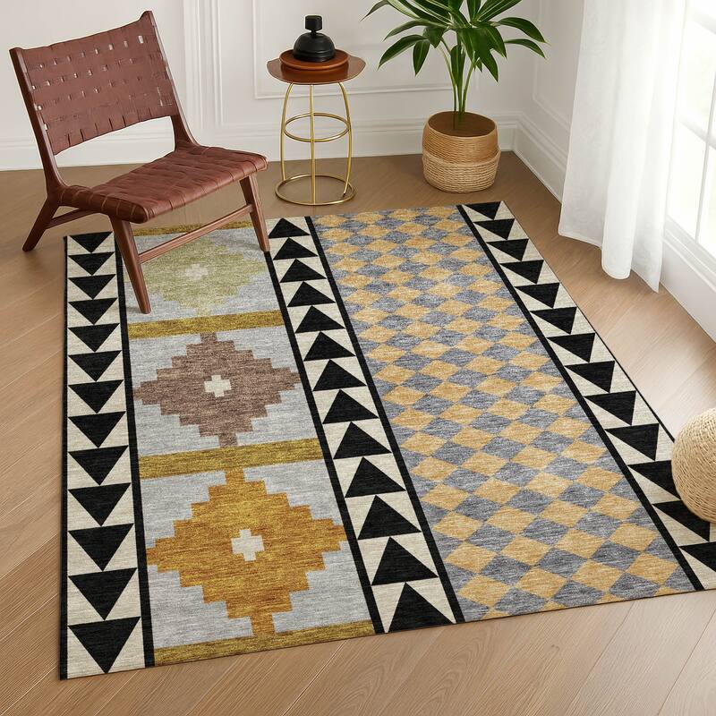 Machine Washable Indoor/ Outdoor Global Pima Chantille Rug