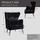 preview thumbnail 57 of 65, HOMYKA Modern Wingback Arm Chair Upholstered Accent Chair Set of 2