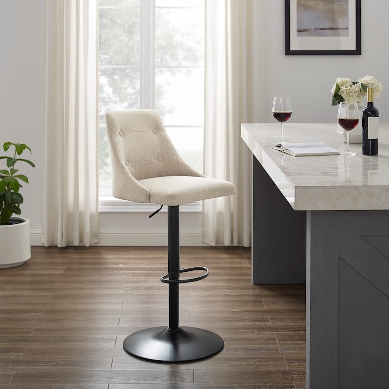 Linon Clarewill Adjustable Gas Lift Barstool