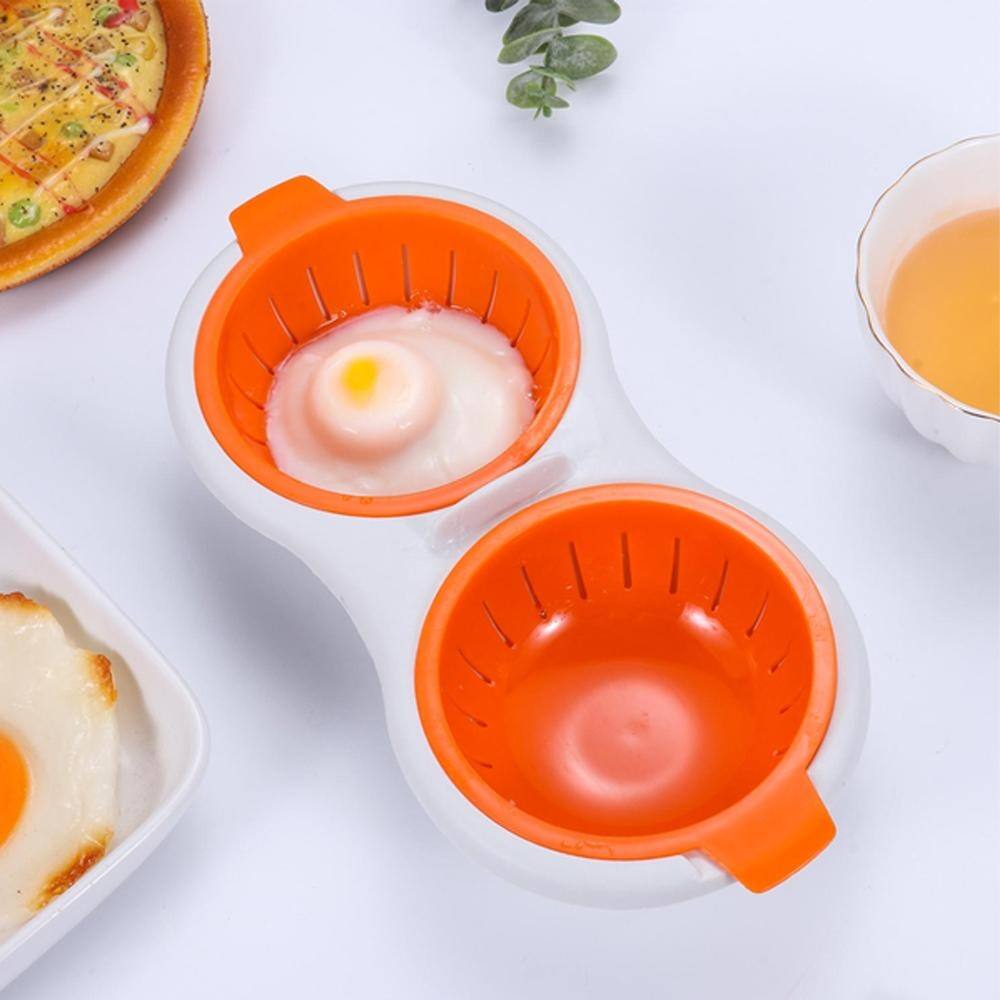BPA Free Microwave Double Cup Perfect Eggs Poacher On Sale Bed Bath & Beyond 40308337