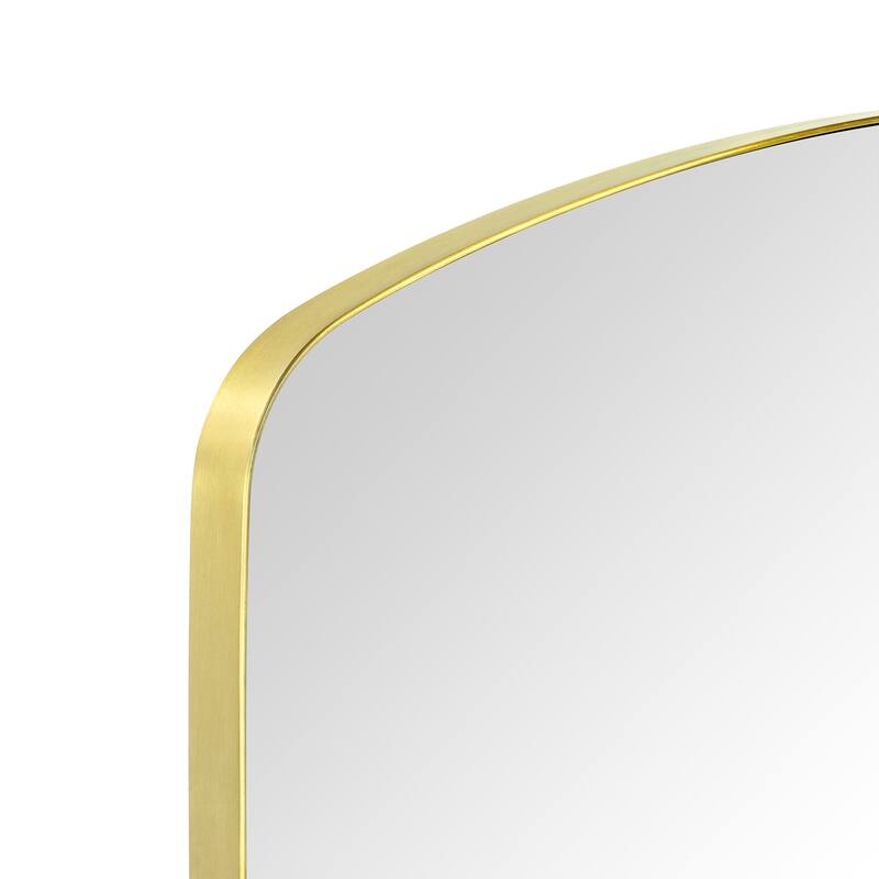 TEHOME Metal Arched Mirror for Bathroom, Dresser or Living Room - 24" x 40"