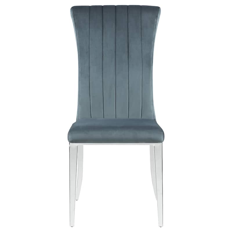 Beaufort Steel Grey Upholstered Dining Side Chair (Set of 2)
