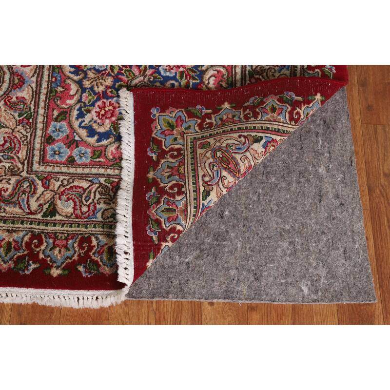 Hand Knotted Oriental 100% Wool Carpet Traditional Floral Red Kerman Area Rug - 17' 0'' X 12' 10''