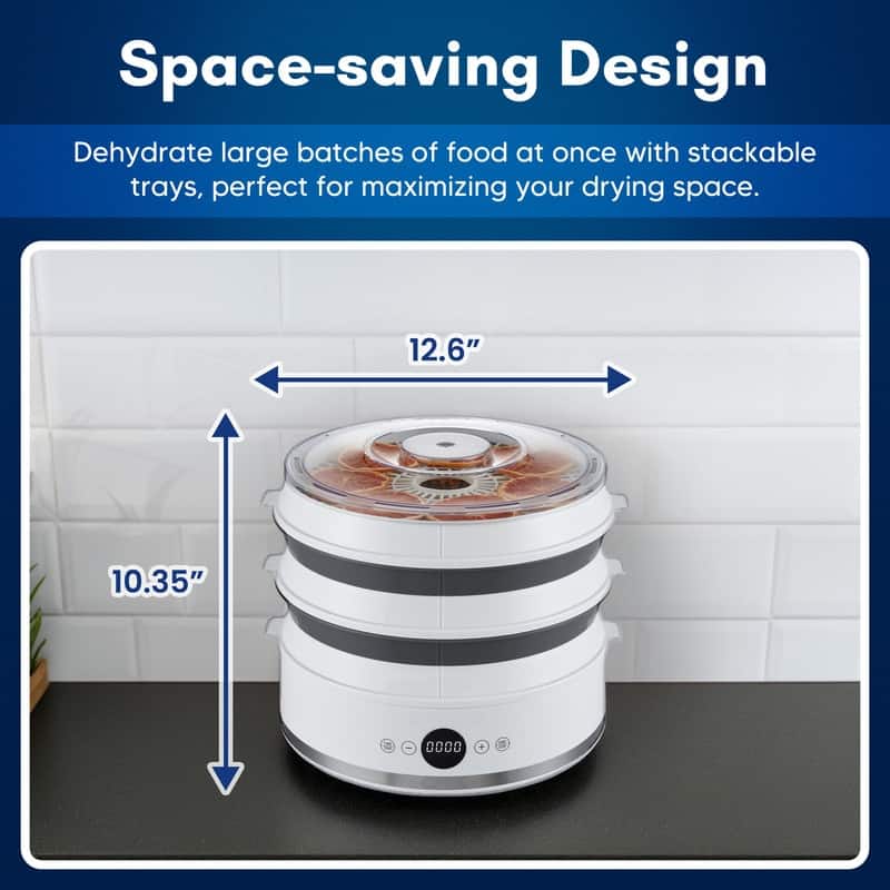 Elite Cuisine EFD523 5-Tray Digital Food Dehydrator Food Processors