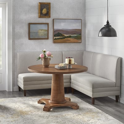 Lifestorey Phillips 4-Piece Upholstered Banquette Set