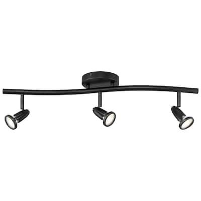 Access Lighting Cobra Black LED Wall or Ceiling Spotlight Bar