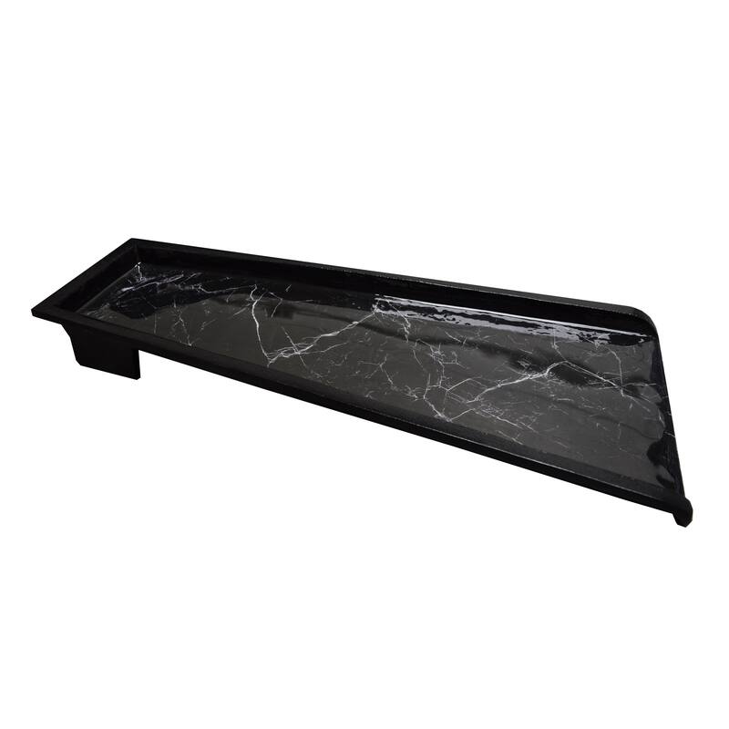 Faux Marble Cast Aluminum Downspout Gutter 24 in. Splash Block