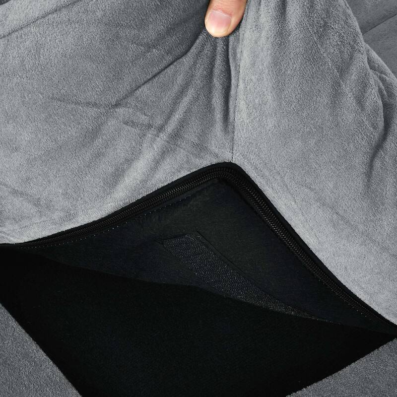 Moasis 70.8" Futon Sofa Bed Convertible Upholstered Couch Sleeper with Reclining Sleeper Split Tufted Back