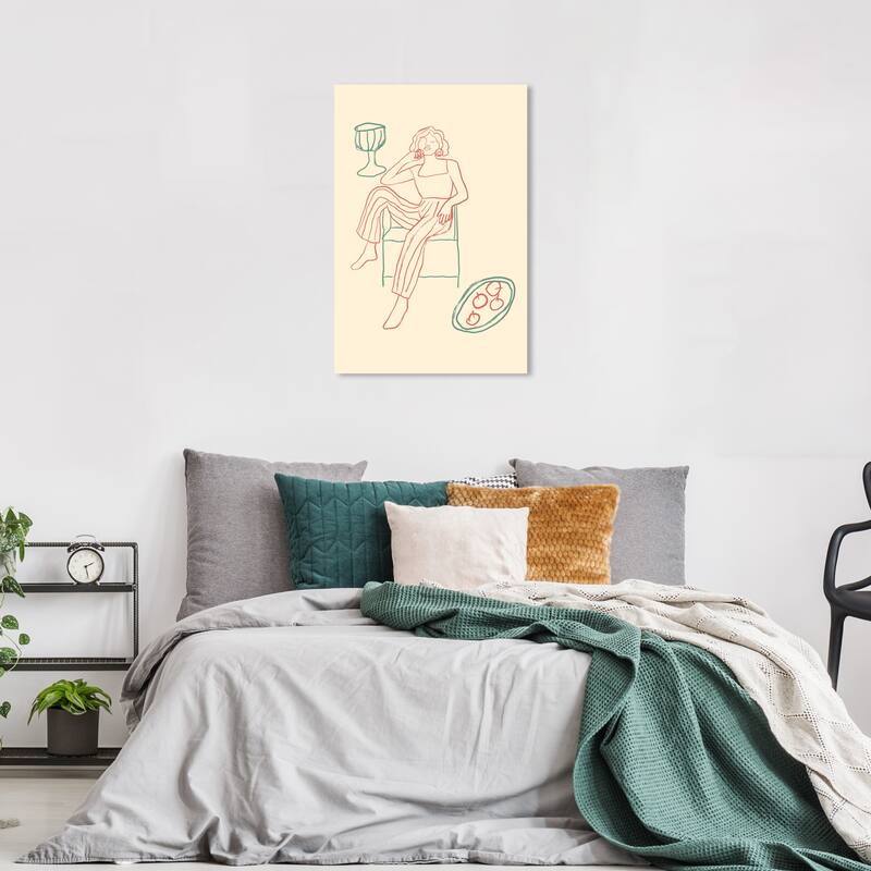 Wynwood Studio Canvas Fashion and Glam Produce III Red and Light Red Modern & Contemporary Wall Art Canvas Print - 36 x 24