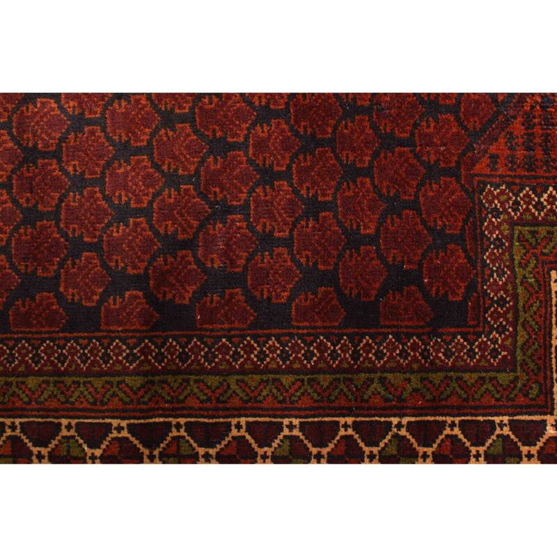 ECARPETGALLERY Hand-knotted Teimani Dark Navy Wool Rug - 2'11 x 4'3