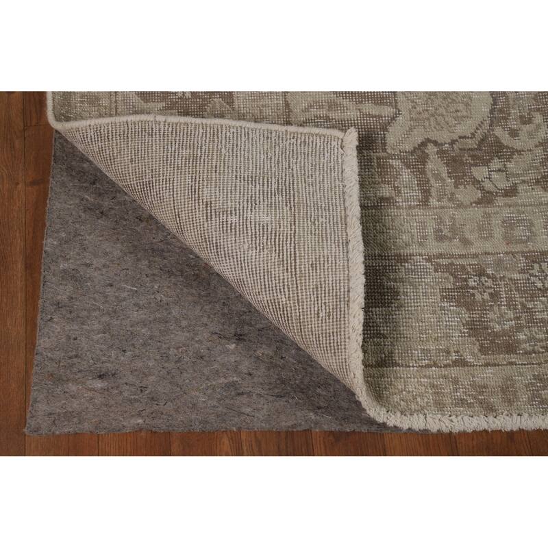 Distressed Tabriz Persian Area Rug Handmade Wool Carpet - 6'7"x 9'2"