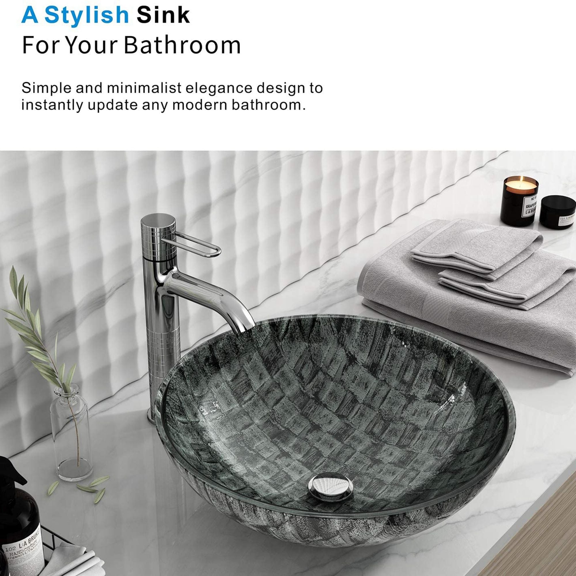 Ocean Green Glass Handmade Circular Vessel Bathroom Sink Overstock 32599312