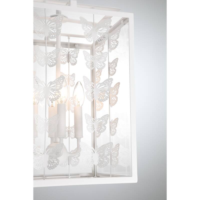 Savoy House 3-4197-4 Birch 4 Light 12" Wide Taper Candle Pendant