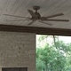preview thumbnail 16 of 59, Hunter 60" Downtown Windmill Outdoor Ceiling Fan w/ Wall Control, Damp-Rated - Indoor-Outdoor, Industrial, Modern - ENERGY STAR! Matte Bronze