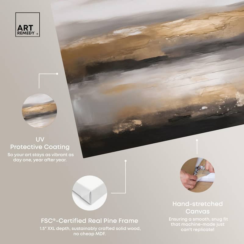 Dust and Gold Canvas by Art Remedy, Gallery Wrapped