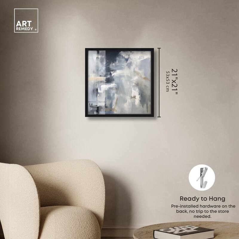 Contemplative Blues II Shadowbox by Art Remedy