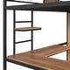 preview thumbnail 15 of 38, Modern Style Twin Size Loft bed with L-shape Desk and Wardrobe,4-step Ladder/Integrated Study Space