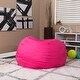 preview thumbnail 1 of 53, Oversized Refillable Bean Bag Chair for Kids and Adults Hot Pink